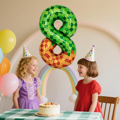 Pixel & TNT Theme 40in Giant Number Balloons - Image 5