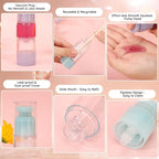 Segbeauty 1oz Small Airless Pump Dispenser Travel Bottles for Toiletries, 3pcs Refillable Travel Lotion Container for Liquids, 30ml Empty Vacuum Pump Bottles for Traveling, Cream Makeup Container