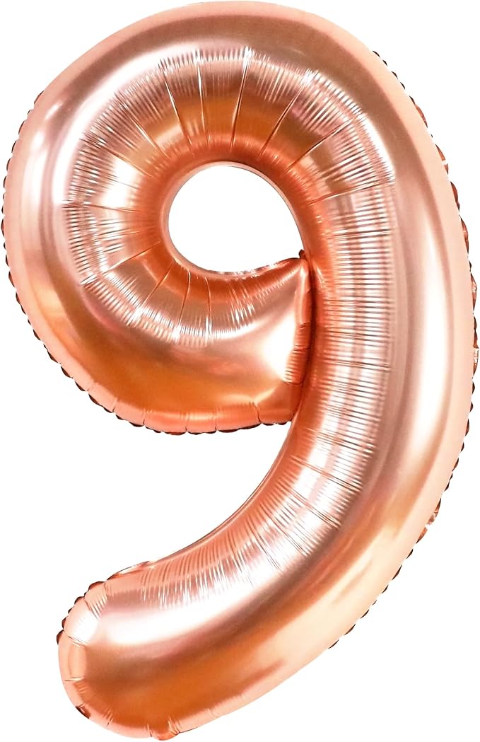 KatchOn, Rose Gold Number 9 Balloon by KatchOn