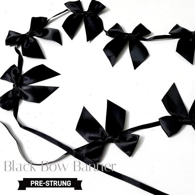 2pcs Bow Garland Banner, Ribbon Bow Party Decorations - Image 4