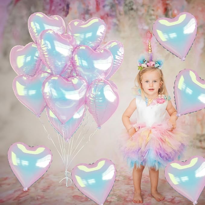 Iridescent Heart Balloons - Image 6