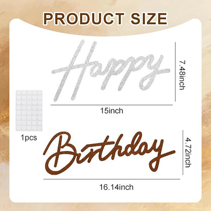 TONIFUL Happy Birthday Sign for Backdrop - Image 3