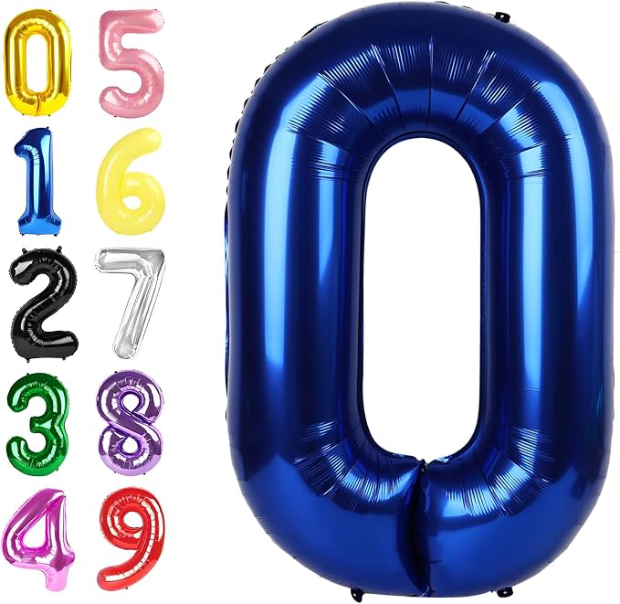 Numbers 50 Balloon 40Inch Silver Balloons by Argthjy