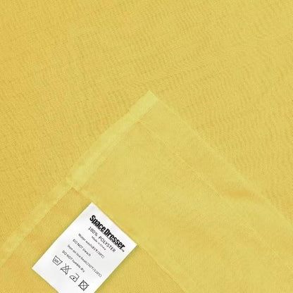 SpaceDresser Yellow Sheer Curtains 4 Panels Rod Pocket Semi-Sheer Curtain 72 - Image 6