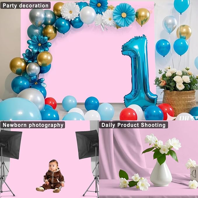 Pink Photography Backdrop for Photoshoot, 10x10 FT | Versatile Studio Photo - Image 5