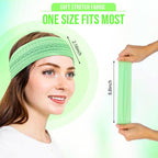 5PCS Wide Sport Headbands for Women Breathable Athletic Sweatbands Non Slip Silicone Fitness Headband Soft Elastic Exercise Hairbands for Yoga Running Sports Travel Indoor Gym