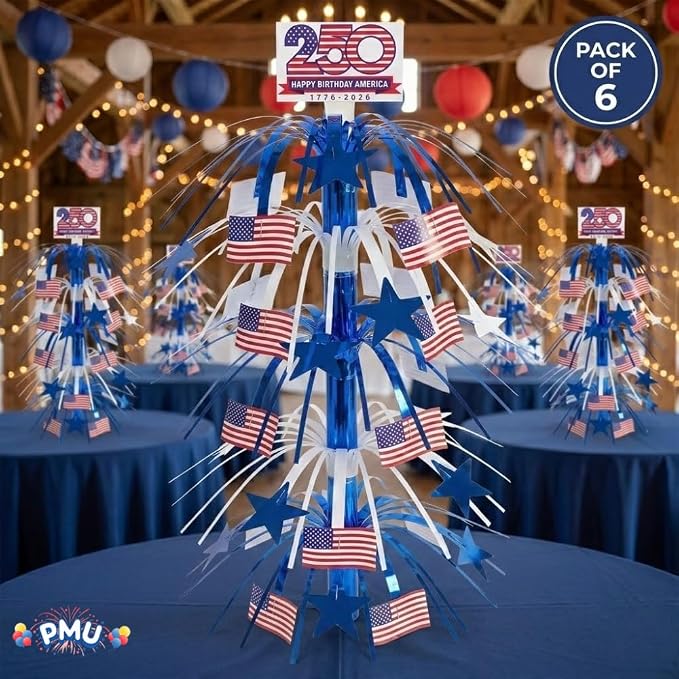 PMU 6 Pcs 21 Inch Patriotic Centerpieces - Image 9
