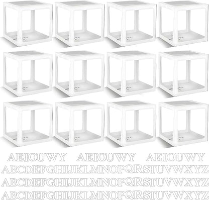 12 Pcs Transparent Wedding Balloon Boxes by Unknown