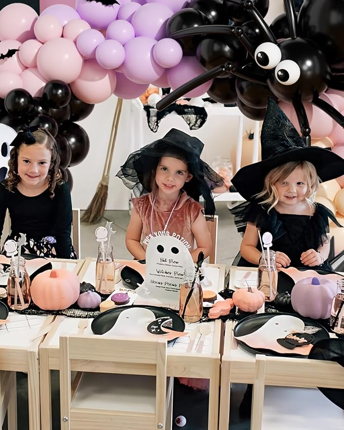 Halloween Balloon Arch Garland Kit, Explosion Star Ghost Foil Balloons - Image 3