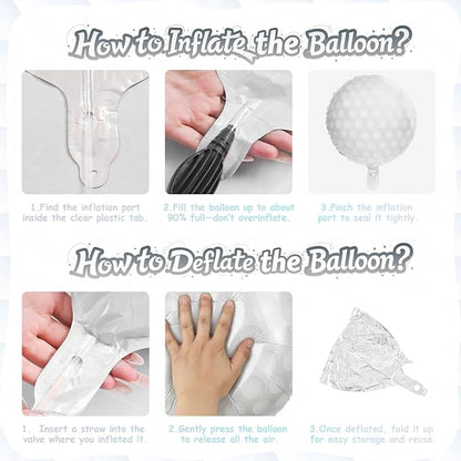 Biapian Golf Balloons Set, 18 Inch Golf Aluminum Foil Balloons - Image 8