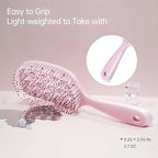 Vented Hair Brush for Women, Detangler Brush with Hollow-back for Quicker Blow Drying Full Sized, Hair Dryer Brush for Hurt-Free Detangling on All Hair Vibes, Pink, 1 Pack