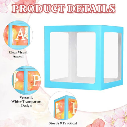 uxcell 6 Pcs Party Balloon Boxes, Transparent Balloon Boxes - Image 3