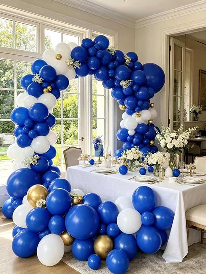 Blue Balloons 55 Pcs 12 Inch Royal Navy Blue Balloon Arch Kit Garland - Image 7