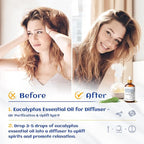 HIQILI 100ML Eucalyptus Essential Oil for Spray, Diffuser & Skin, 100% Pure Undiluted - 3.38 Fl Oz