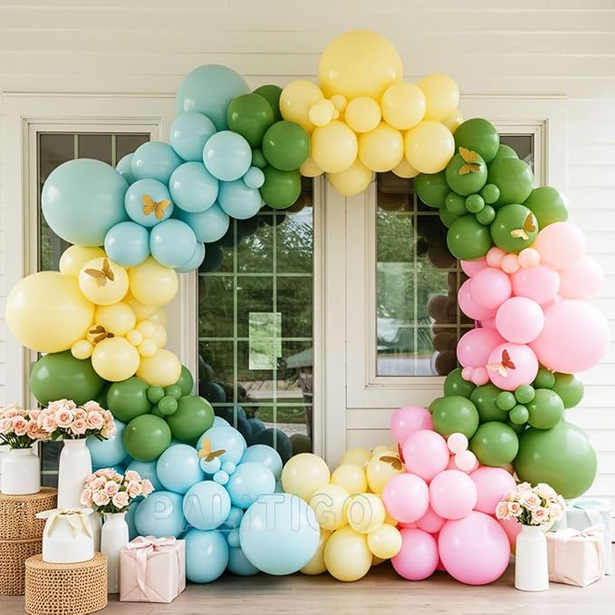 Pastel Balloon Arch Kit for Baby Shower Decorations, Birthday Party, Garden - Image 8