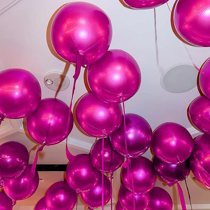 18 Pcs Foil Balloons Shiny Round Balloons Set Large Balloon Garland Arch - Image 4