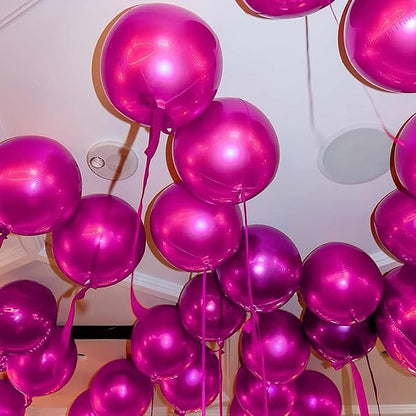 18 Pcs Foil Balloons Shiny Round Balloons Set Large Balloon Garland Arch - Image 4