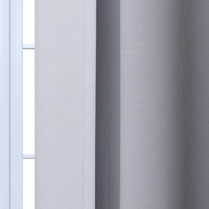 Yakamok Ombre Curtains Black and Greyish White - Image 7