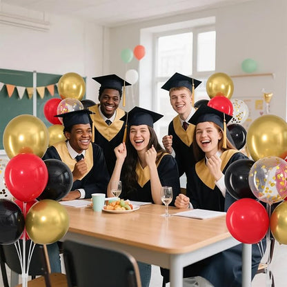 Red Black and Gold Balloons Stand - Image 9