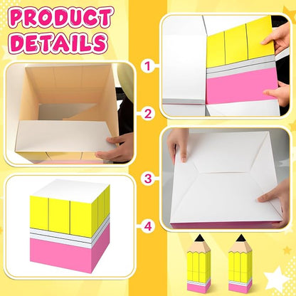 Denylo pro 12 Pcs Back to School Decoration Large Pencil Decoration Boxes - Image 3