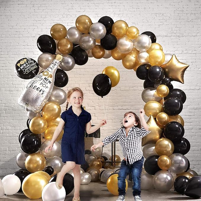 KBZVNAF Black Balloons Latex Party Balloons - Image 5