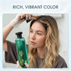Long-Lasting Botanical Essential Oil Hair Dye,Mild Formula Long Lasting Hair Dye Set,Plant-Based Hair Color for Gray Coverage (Brown)