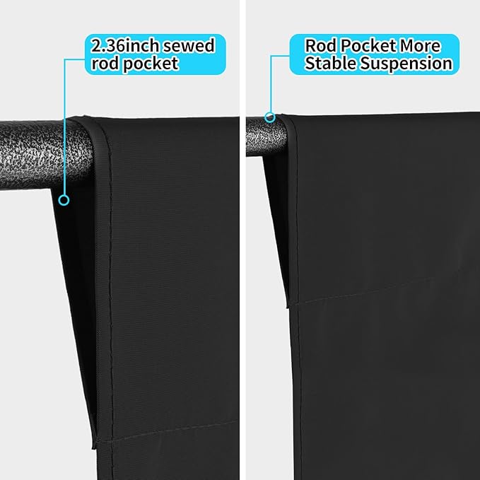 10 x 20 ft Backdrop Background Black Screen Black Backdrop - Image 4
