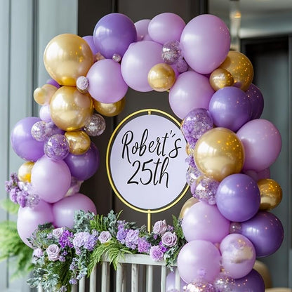 RUBFAC Lavender Purple Balloons Different Sizes 105pcs 5/10/12/18 Inches - Image 5