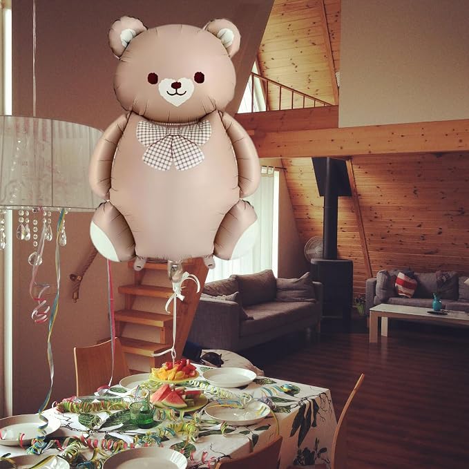 Light Brown Matte Magic Bear Foil Balloon - Image 4