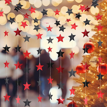 Patelai Glitter Star Garland Banner 2026 Graduation Decor 130 Feet Star Hanging - Image 5