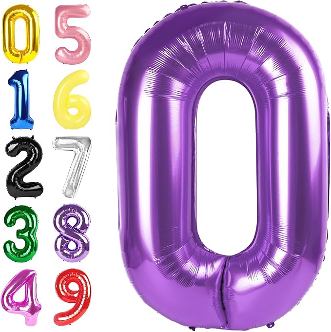 Number 9 Balloon 40 Inch Pearl Pink Balloon by Argthjy
