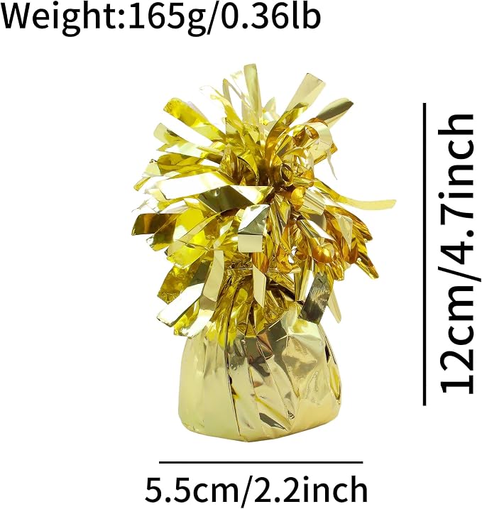 Balloon Weights Light Gold 6Pcs | Perfect - Image 2