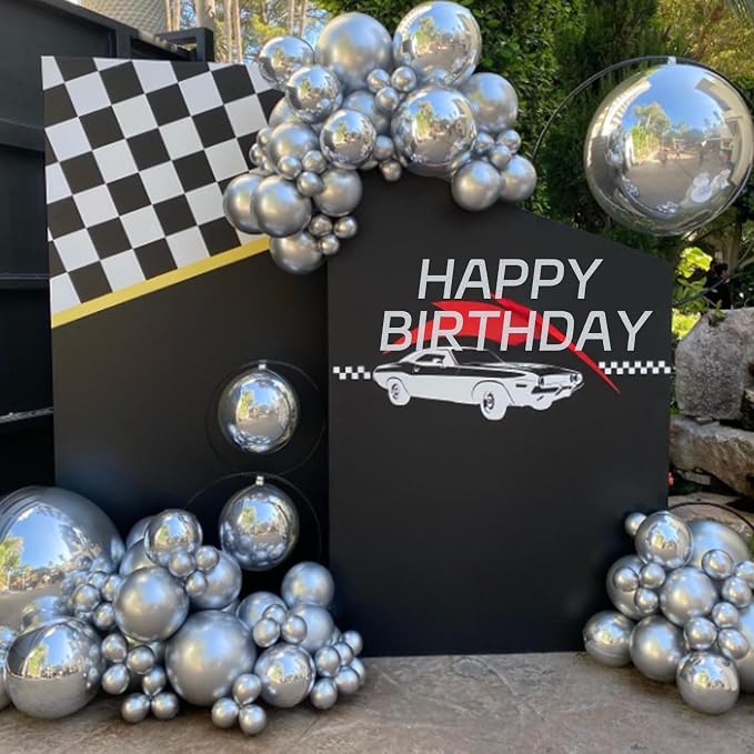 Awenztech 120pcs 5 inch Metallic Silver Latex Balloons | Graduation, Baby Shower - Image 6
