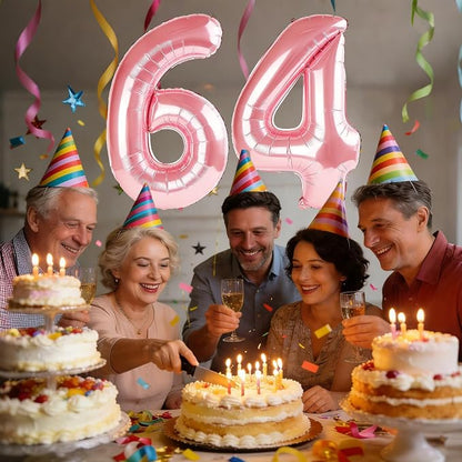 40 Inch Number 64 Balloons for 64th Birthday Party Decorations, 0-100 Jewelry - Image 2
