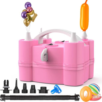 Balloon Pump, Triple Nozzles for 260q Foil Latex Mylar Balloon, 3-in-1 | by Keaibuding