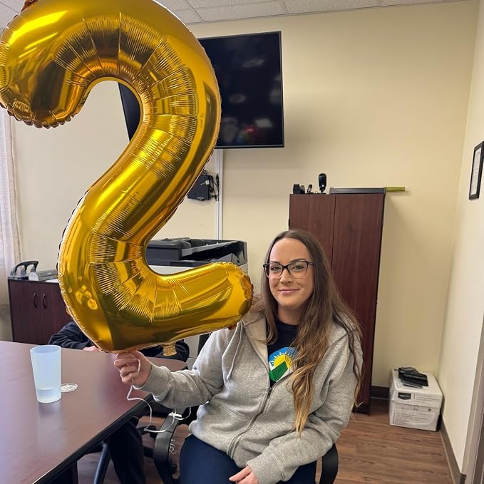 Gold Number 3 Balloon 40 Inch - Image 8