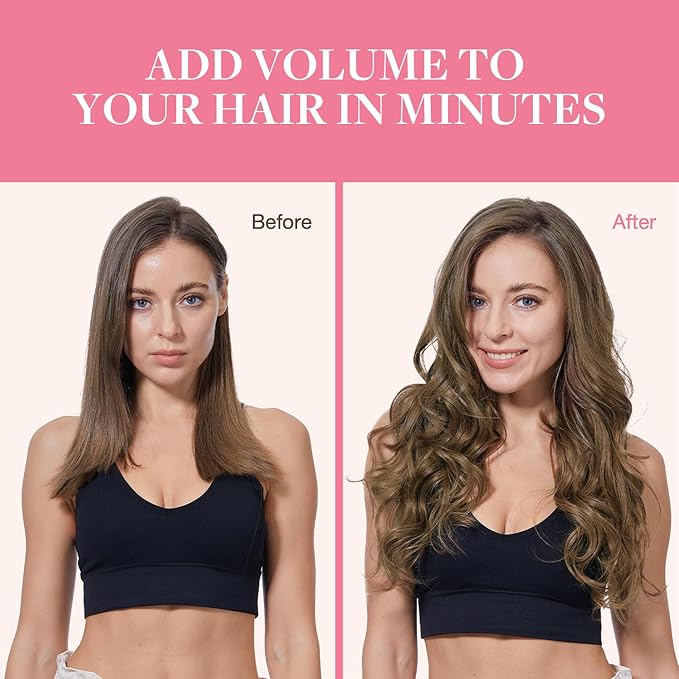 GOO GOO Clip in Hair Extensions Real Human Hair, Remy Human Hair Extensions Clip ins for Women, Natural Human Hair, 18inch 150g 9Pcs, 5 Light Ash Brown
