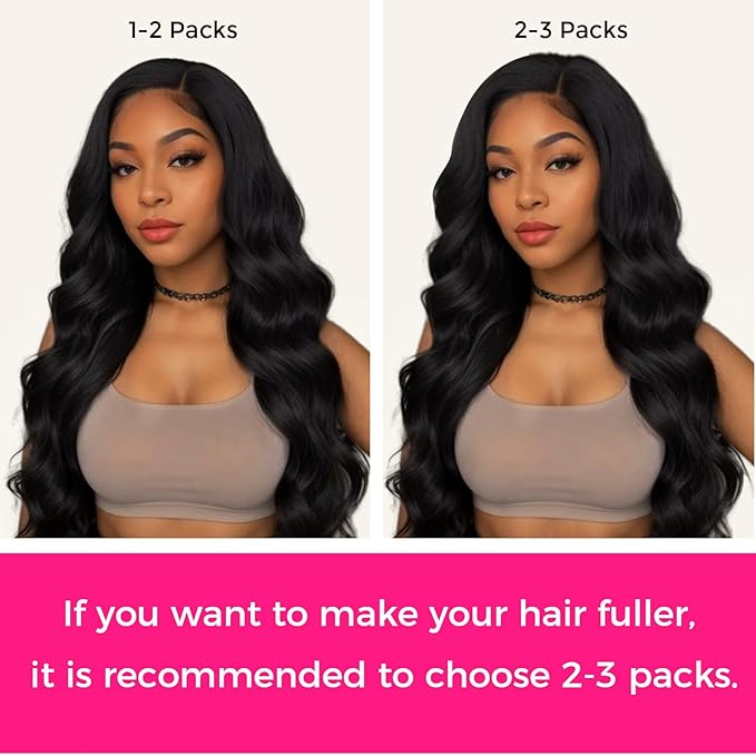 Lashey Seamless Clip in Hair Extensions Human Hair #1 Jet Black Body Wave 7pcs 110g 18 Inch Invisible PU Weft Clip in Hair Extensions Real Human Hair for Women