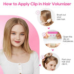 REECHO Clip in Hair Volumizer, 2PCS 6 inch Short Thick Clip in Hairpieces Adding Extra Volume Hair Extensions for Women (Platinum Blonde)