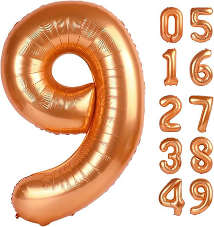 Orange 9 Balloon by IWERP