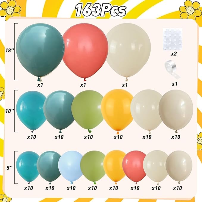 Retro Boho Balloon Arch Garland Kit - Image 2
