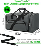 Sports Duffel Bag 20 inch for Travel Gym - Grey