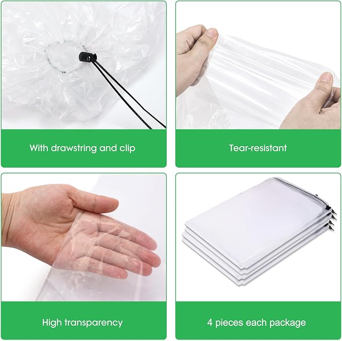 Large Balloon Bags for Transport 4 Pack, Big Drawstring Plastic Balloon Storage - Image 5