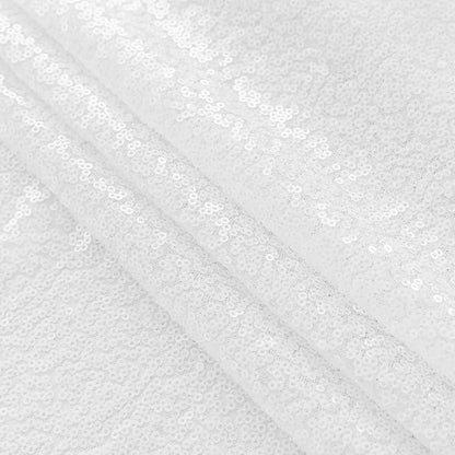 Sugargirl White Sequin Backdrop Curtain 4 Panels 2FTx8FT Glitter White - Image 8