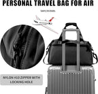 Weekender Duffel Bag with Shoe Compartment And Wet Pocket-Luggage Everyday Overnight Bag for Men and Women Travel-Carry On Gym Bag