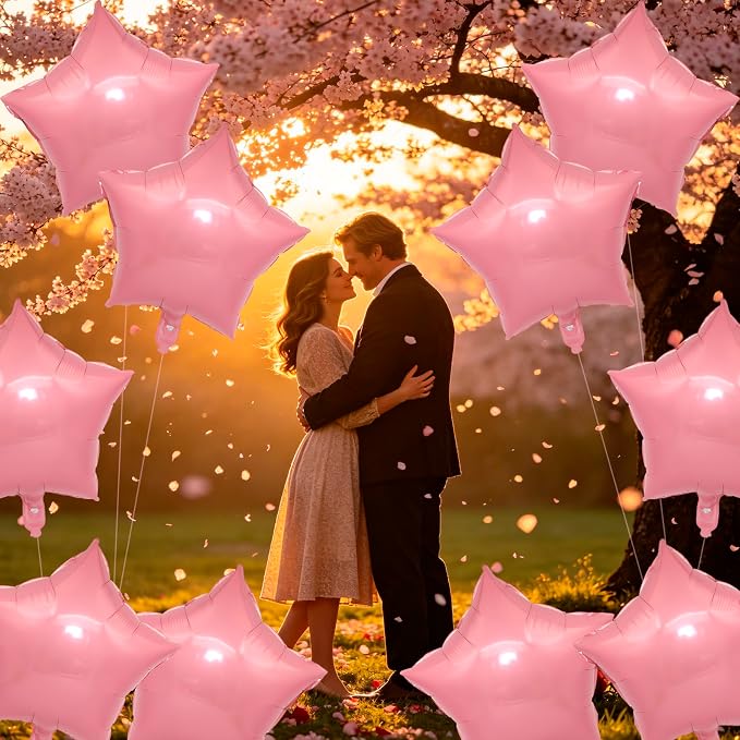 MEETINGU 10PCS 18" Star Balloons Foil Balloons Foil Membrane Balloons Party & - Image 3