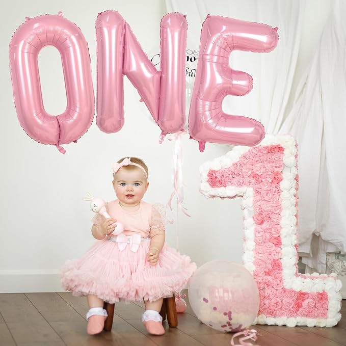 40 Inch Pastel Pink ONE Balloon - Image 3