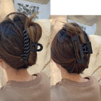 SEVEN LUCKY LIGHT Hair Clips for Women,7 Pcs Different Sizes and Styles Claw Clips,Black Hair Clips for Thick Hair,Thin Hair