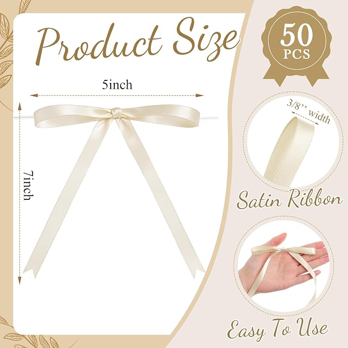 Riceshoot Ivory Bows - Image 3