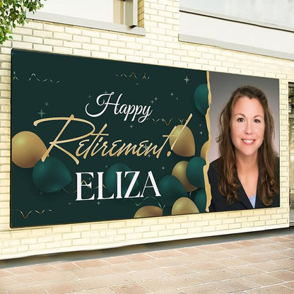 Personalized Retirement Banner, Retirement Party Decorations, Retirement Party - Image 2